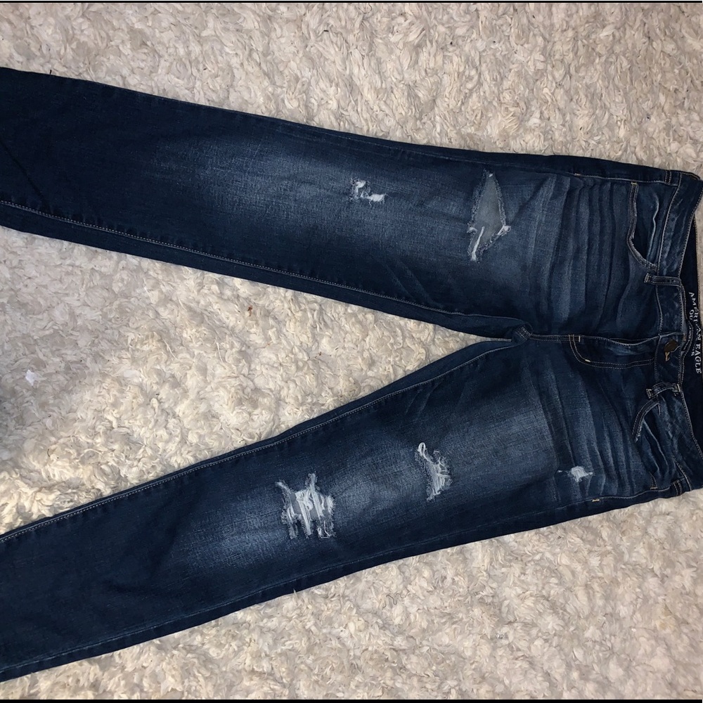 American eagle distressed jegging size 14 stretch